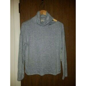 Love Wins Juniors Blue Sweater Turtleneck Brushed Long Sleeve Size XL